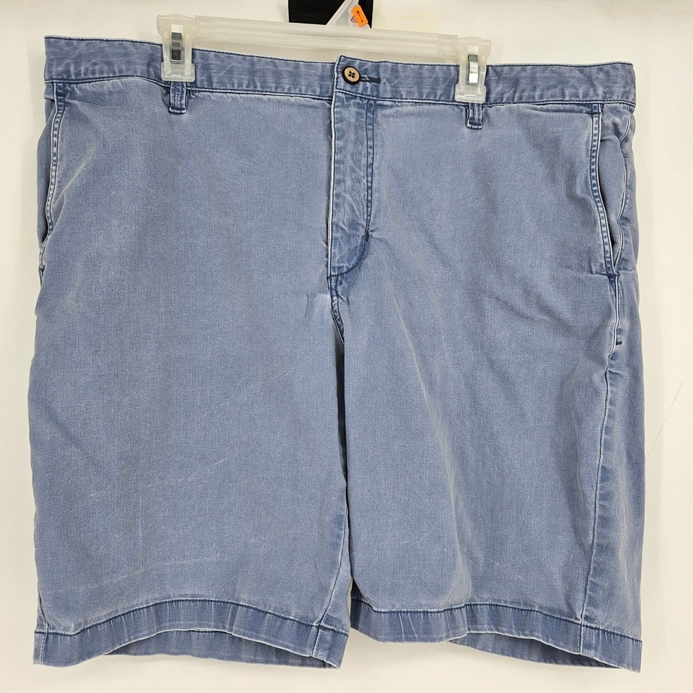 Tommy Bahama Shorts Mens 42 Chino Front Casual Classic Fade Blue Preppy